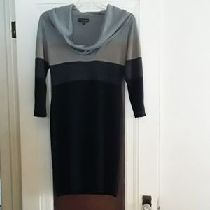 Cowl neck Sweater dress 3/4 sleeves nwot size M